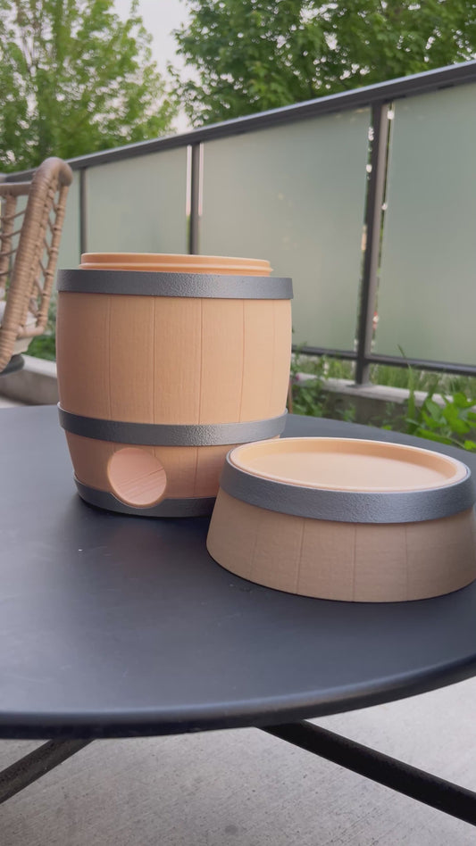 Box wine barrel